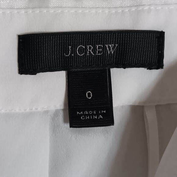 J. Crew Organza A-Line In White and Black Heart print Sheer Flare Skirt - Picture 8 of 10